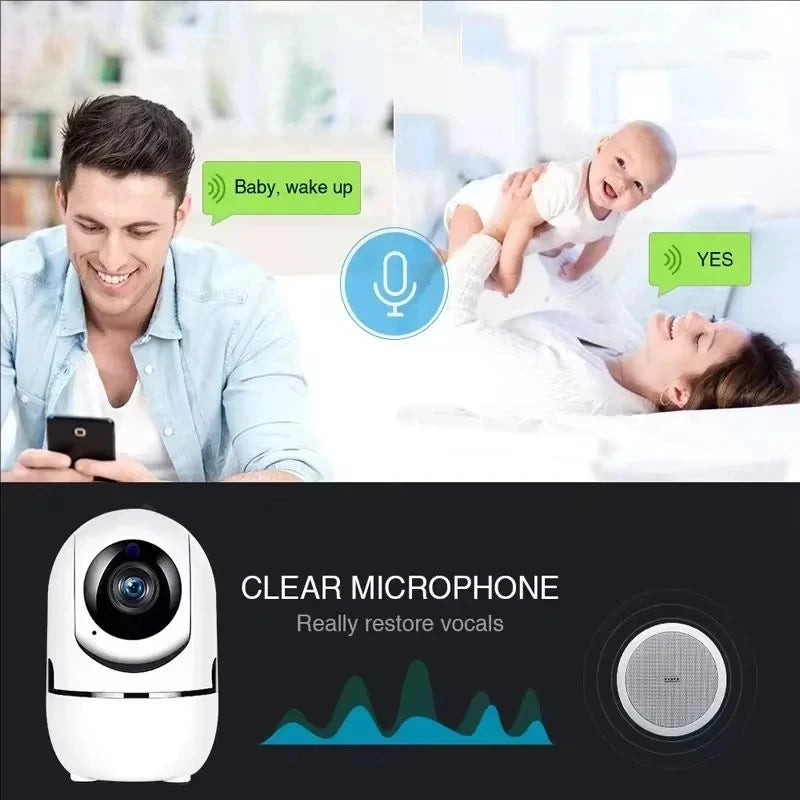 Pet Dog Camera with Phone App, 5G/2.4GHz WiFi Indoor Security Baby Camera, 360° Pan & Tilt, 2-Way Audio, Night Vision